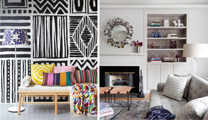 ด้วยความช่วยเหลือของวอลล์เปเปอร์คุณสามารถสร้างการออกแบบที่น่าสนใจในห้องนั่งเล่น ด้วยความช่วยเหลือของวอลล์เปเปอร์คุณสามารถสร้างการออกแบบที่น่าสนใจในห้องนั่งเล่น