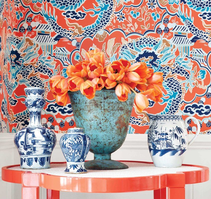 วอลล์เปเปอร์สดใสหลากสีในสไตล์ตะวันออก วอลล์เปเปอร์สดใสหลากสีในสไตล์ตะวันออก