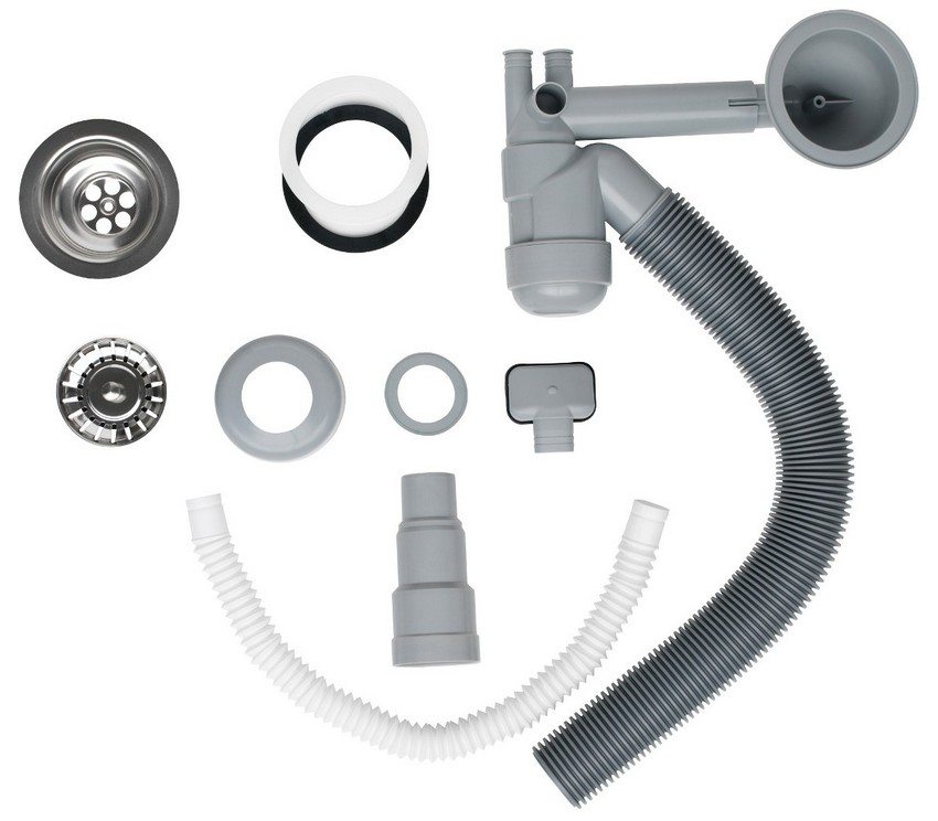 Сифон от полипропилен, подходящ за мивки над пералнята Сифон от полипропилен, подходящ за мивки над пералнята