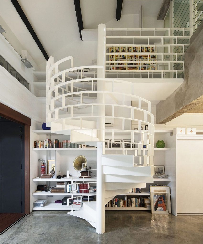 Заварено изцяло метално вита стълба Заварено изцяло метално вита стълба