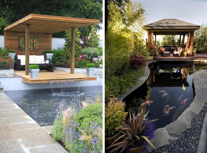 Esimerkkejä huvimajan sijainnista säiliön lähellä Esimerkkejä huvimajan sijainnista säiliön lähellä