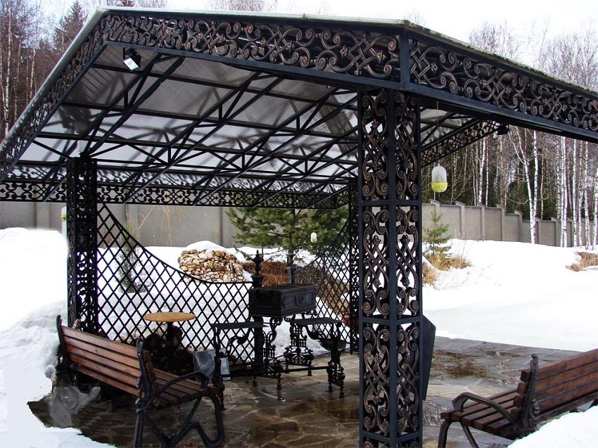 Sjenica uz uporabu kovanog metala Sjenica uz uporabu kovanog metala