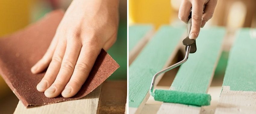 Prije bojanja drvo se mora brusiti Prije bojanja drvo se mora brusiti