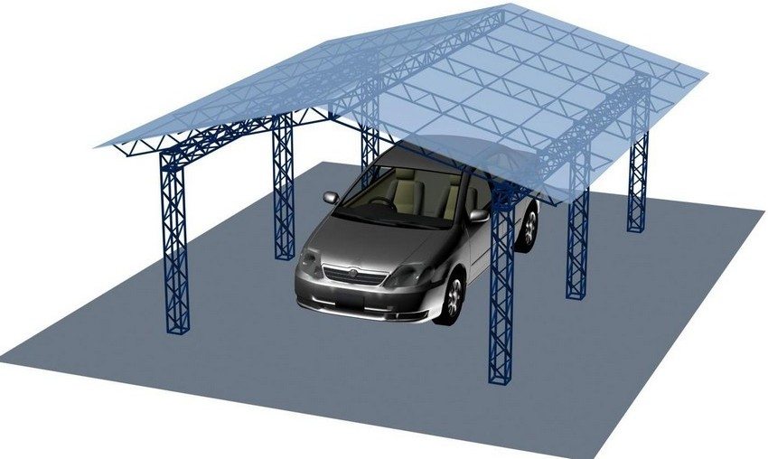 Carport-projekt med metalramme Carport-projekt med metalramme