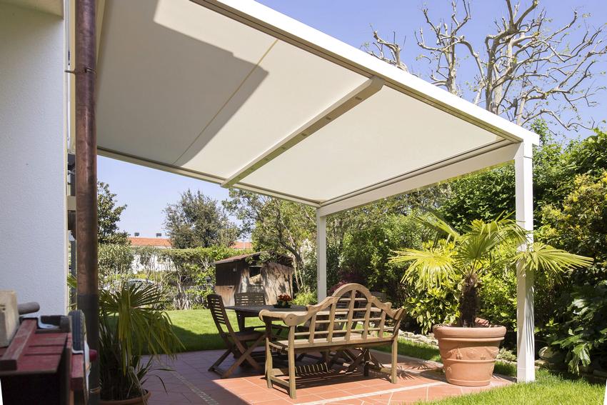 Skur i gården, fastgjort den ene side til husets mur Skur i gården, fastgjort den ene side til husets mur