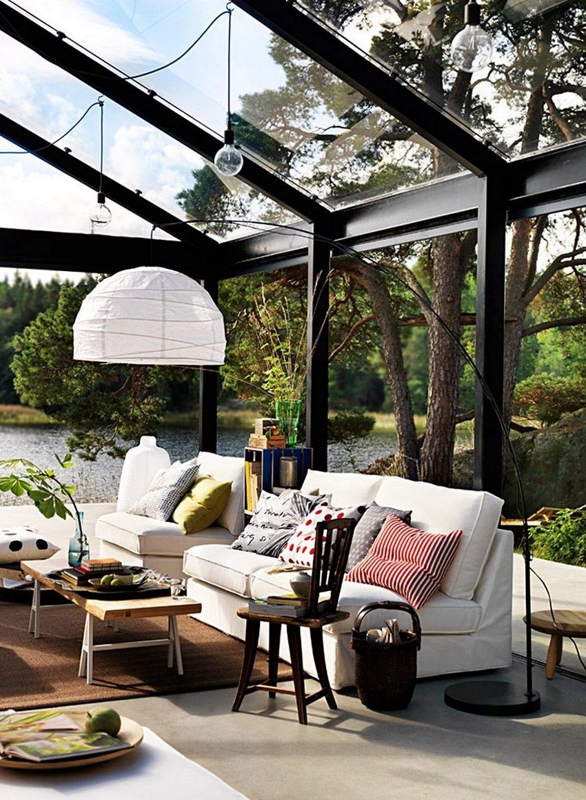 Gaveltag tag taget dækket med gennemsigtigt monolitisk polycarbonat Gaveltag tag taget dækket med gennemsigtigt monolitisk polycarbonat