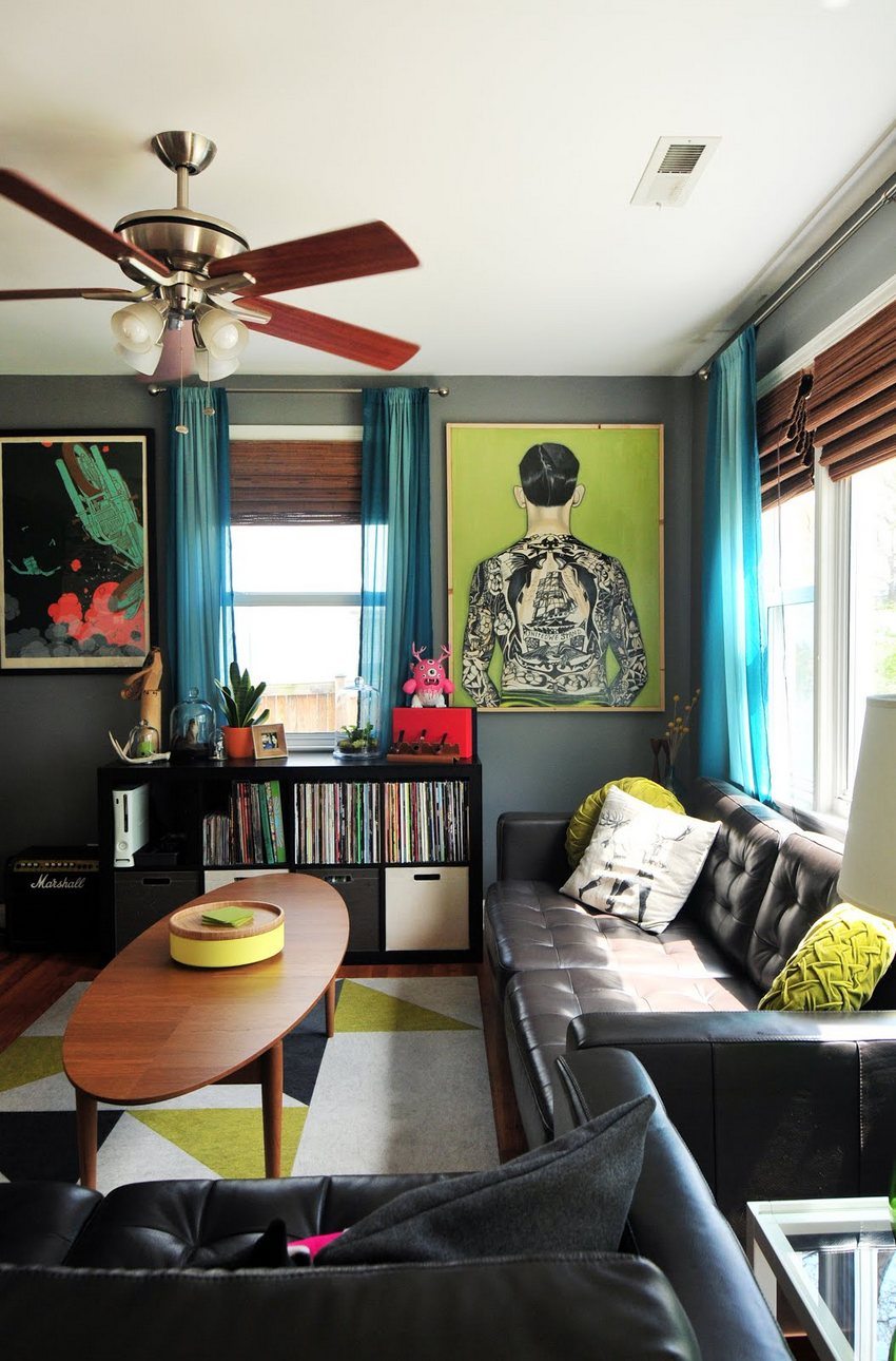 תקרת גבס בחלק הפנימי של הסלון תקרת גבס בחלק הפנימי של הסלון