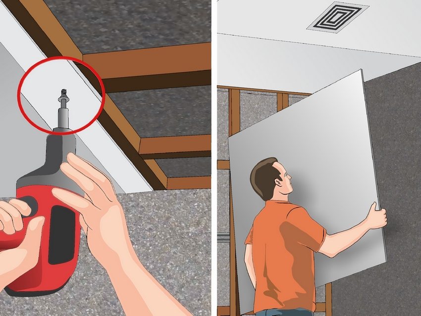 התקנת תקרת גבס התקנת תקרת גבס