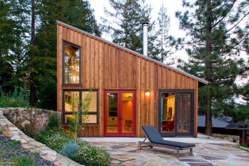 Frame house sa isang modernong istilo Frame house sa isang modernong istilo