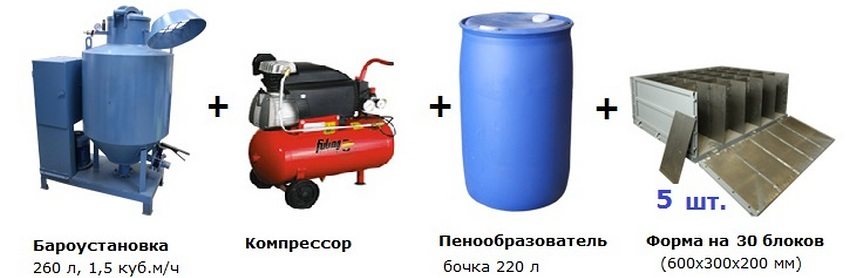 إنتاج صغير من كتل الخرسانة الرغوية إنتاج صغير من كتل الخرسانة الرغوية