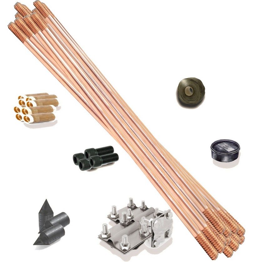 Exemple d'un kit de connexió a terra d'una fàbrica Exemple d'un kit de connexió a terra d'una fàbrica