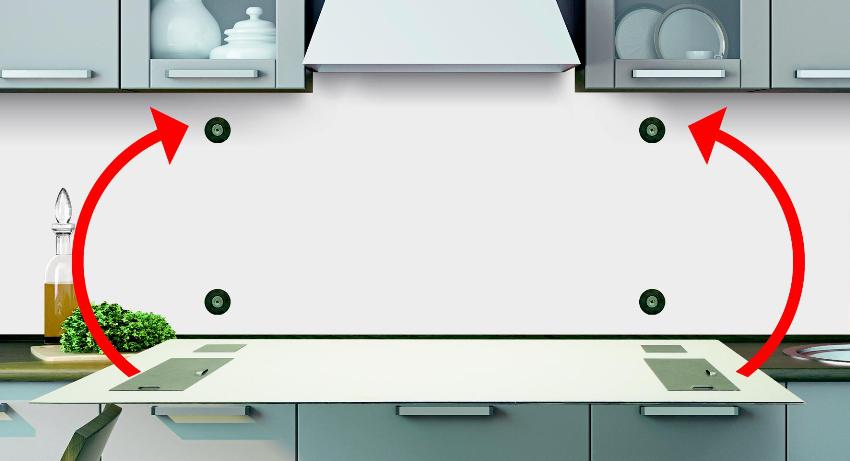 תרשים התקנה של לוח זכוכית באמצעות מגנטים תרשים התקנה של לוח זכוכית באמצעות מגנטים