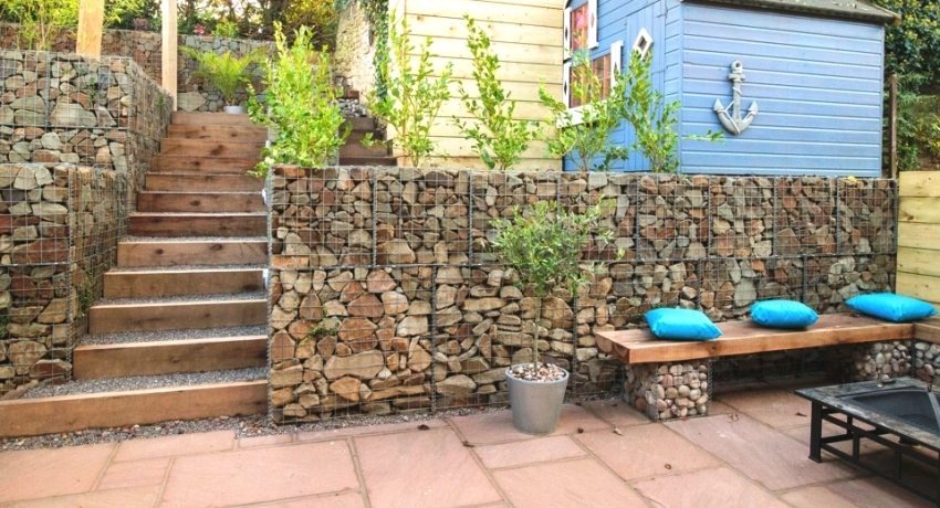 Le gabion est une construction d'un cadre métallique (maille) rempli de pierres ou d'un autre matériau Gabions bricolage: instructions étape par étape pour créer de belles structures sur le site