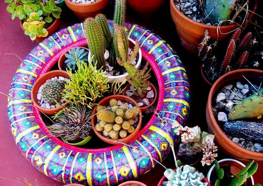 Những món đồ trang trí sinh động có thể biến một chiếc lốp xe bình thường thành một tác phẩm nghệ thuật Những món đồ trang trí sinh động có thể biến một chiếc lốp xe bình thường thành một tác phẩm nghệ thuật