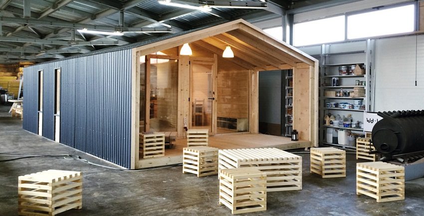 Oppføring av en typisk modulbygning i en fabrikk tar ikke mye tid Oppføring av en typisk modulbygning i en fabrikk tar ikke mye tid