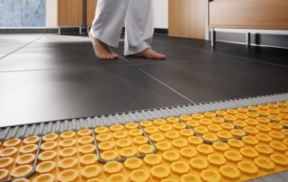 Schaltpläne von wassergeheizten Böden in einem Privathaus