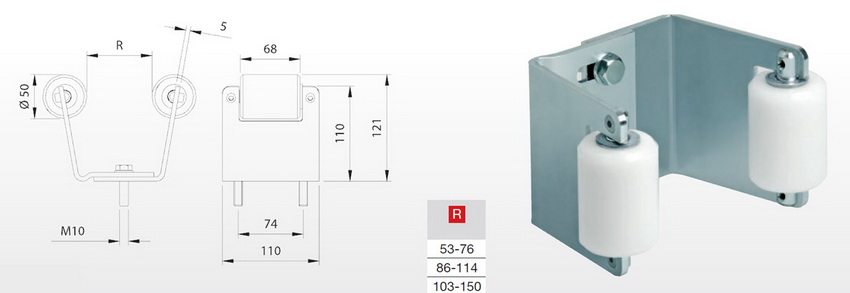 עיצוב לוכד עליון עם גלילים עיצוב לוכד עליון עם גלילים