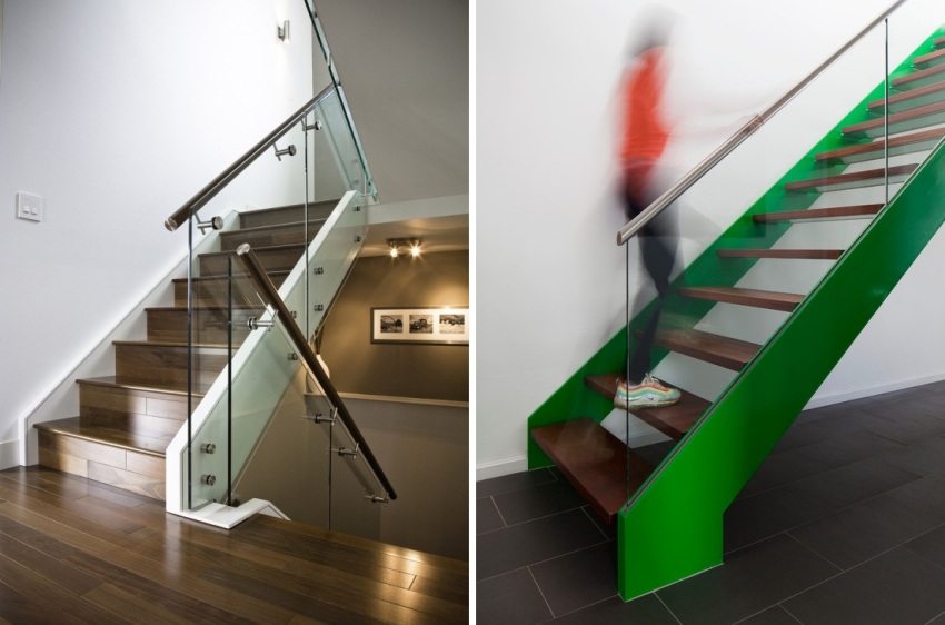 Παραδείγματα χρήσης κιγκλιδωμάτων από ανοξείδωτο ατσάλι και γυαλί στο εσωτερικό Παραδείγματα χρήσης κιγκλιδωμάτων από ανοξείδωτο ατσάλι και γυαλί στο εσωτερικό