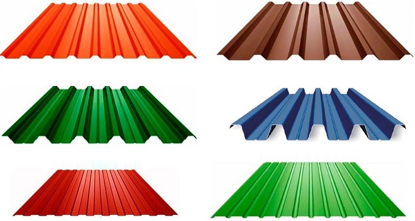 Ang profiled sheet ay nakikilala sa pamamagitan ng taas at pitch ng mga tadyang, na nakakaapekto sa lakas ng materyal Ang profiled sheet ay nakikilala sa pamamagitan ng taas at pitch ng mga tadyang, na nakakaapekto sa lakas ng materyal