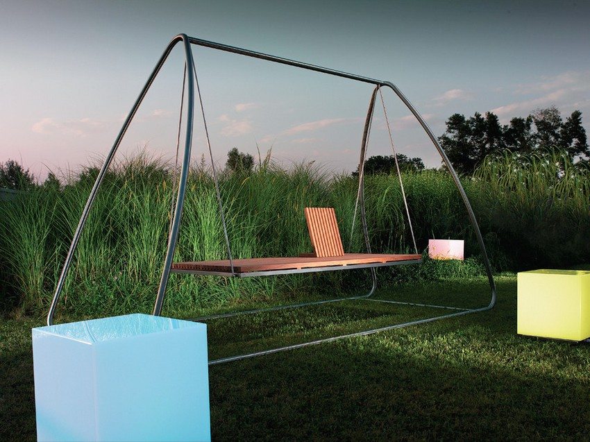 Moderni muotoilu Metal Garden Swing Moderni muotoilu Metal Garden Swing