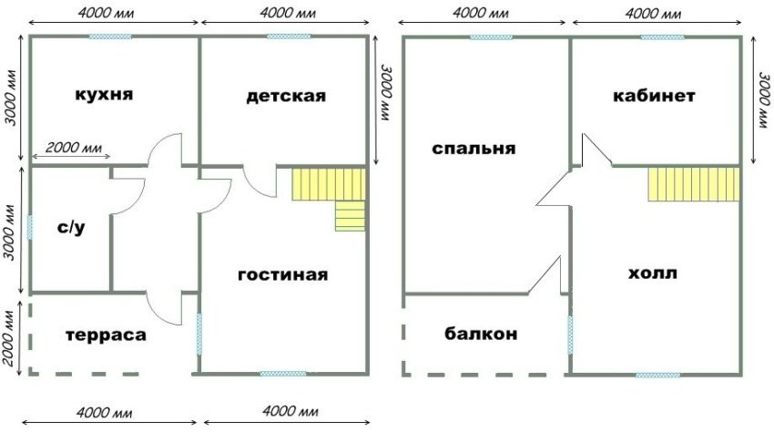 דוגמא לפרויקט של קוטג 'דו קומתי פשוט ונוח דוגמא לפרויקט של קוטג 'דו קומתי פשוט ונוח