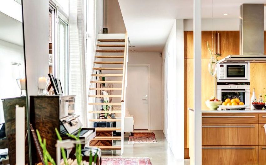 Układ kompaktowego domu 6 na 6 m Układ kompaktowego domu 6 na 6 m