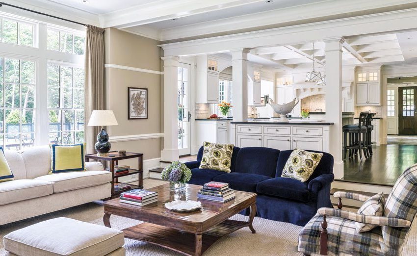 Mặt bằng phòng bếp - ăn và phòng khách được ngăn cách với nhau bằng bàn ghế. Mặt bằng phòng bếp - ăn và phòng khách được ngăn cách với nhau bằng bàn ghế.