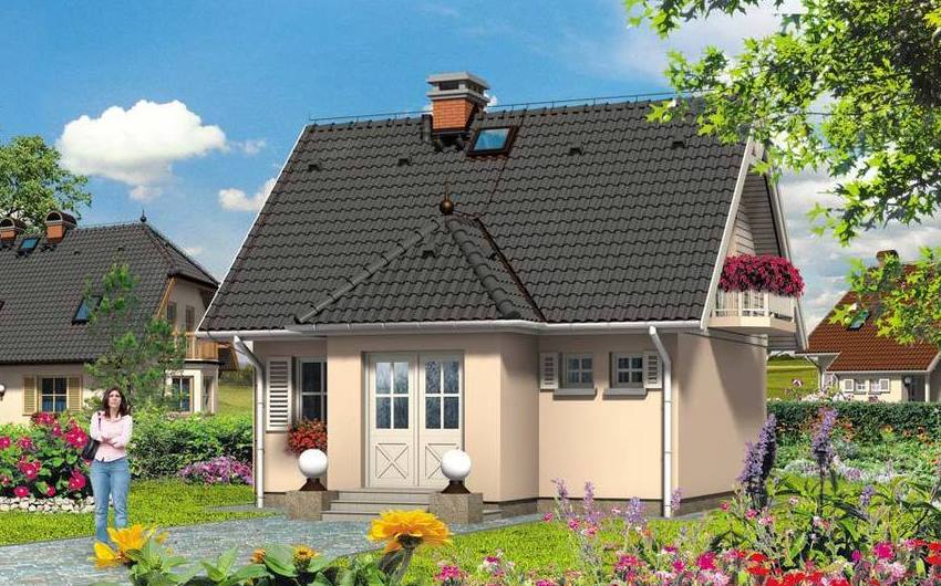 Công trình 4. Mặt tiền mẫu nhà 2 tầng 7x8 m Công trình 4. Mặt tiền mẫu nhà 2 tầng 7x8 m