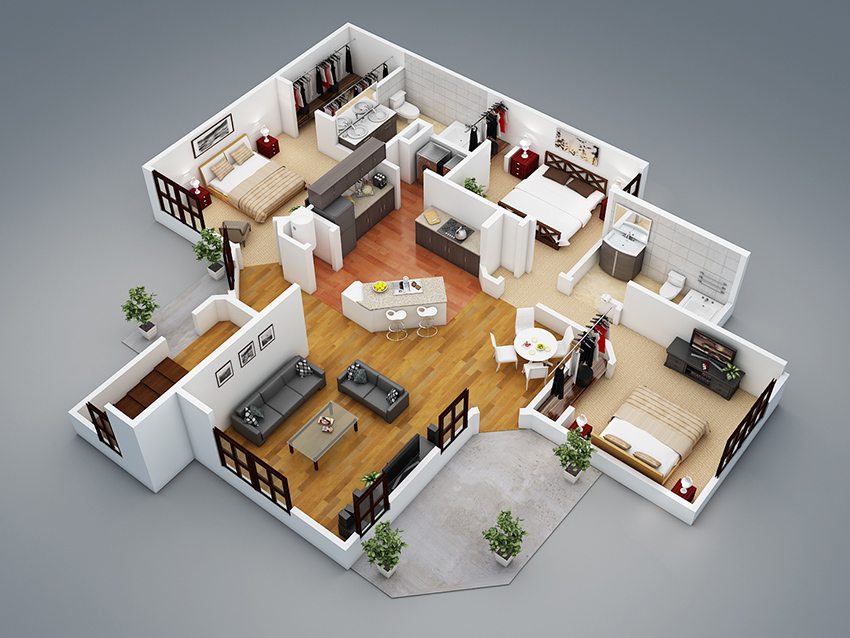 Det er nødvendig å tenke på forhånd om plasseringen av alle nødvendige lokaler inne i huset. Det er nødvendig å tenke på forhånd om plasseringen av alle nødvendige lokaler inne i huset.