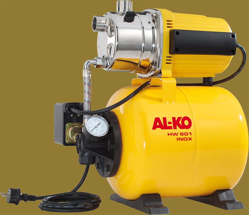 תחנת שאיבה עם מצבר הידראולי ומתג לחץ תחנת שאיבה עם מצבר הידראולי ומתג לחץ