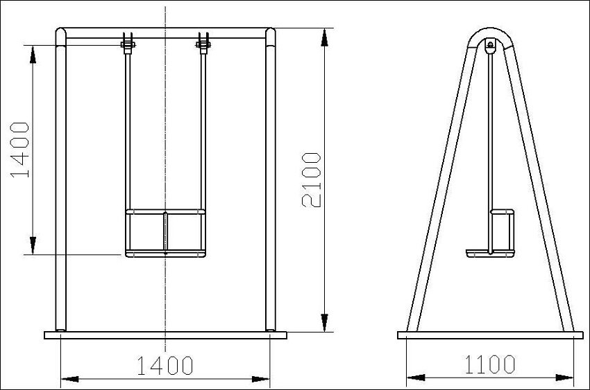 การวาดชิงช้าไม้ที่มีขนาดเหมาะสมที่สุดสำหรับหนึ่งคน การวาดชิงช้าไม้ที่มีขนาดเหมาะสมที่สุดสำหรับหนึ่งคน