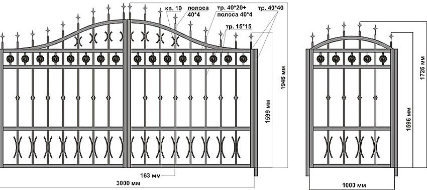 Eksempel på installasjon av svingporter og porter Eksempel på installasjon av svingporter og porter