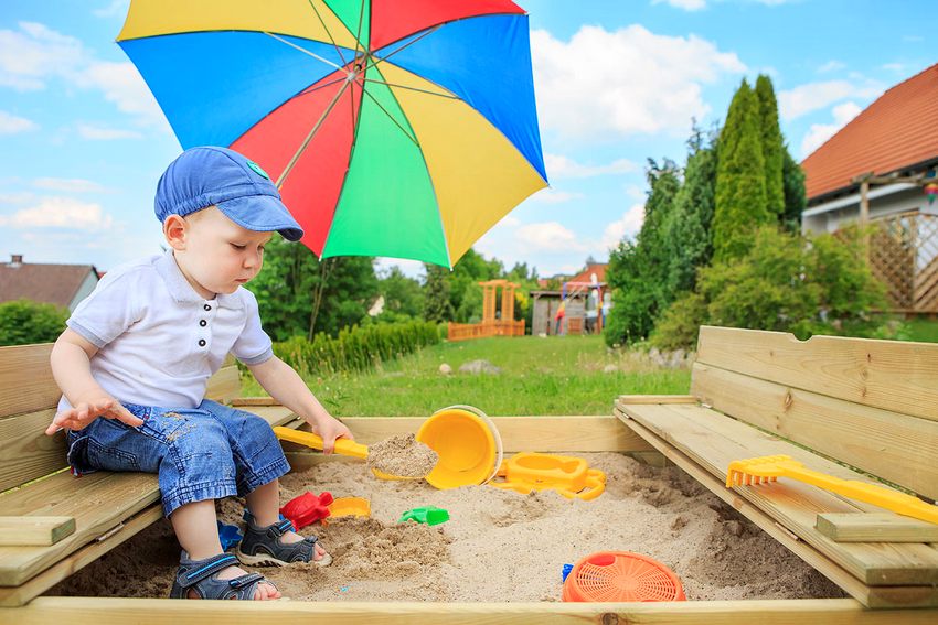 กระบะทรายพับทำจากไม้ติดตั้งในพื้นที่ กระบะทรายพับทำจากไม้ติดตั้งในพื้นที่