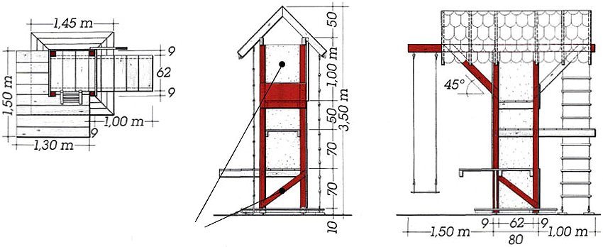 แผนผังของศูนย์กีฬาที่ทำจากไม้พร้อมวงสวิง แผนผังของศูนย์กีฬาที่ทำจากไม้พร้อมวงสวิง