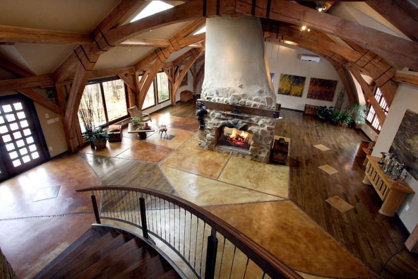 תנור האח הוא מעין מרכז החלל כולו תנור האח הוא מעין מרכז החלל כולו