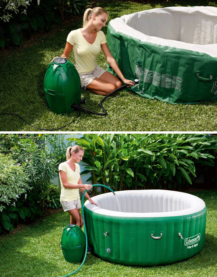 Bazen na napuhavanje vrlo je jednostavan za rad, samo u njega unesite zrak pumpom i napunite ga vodom Bazen na napuhavanje vrlo je jednostavan za rad, samo u njega unesite zrak pumpom i napunite ga vodom