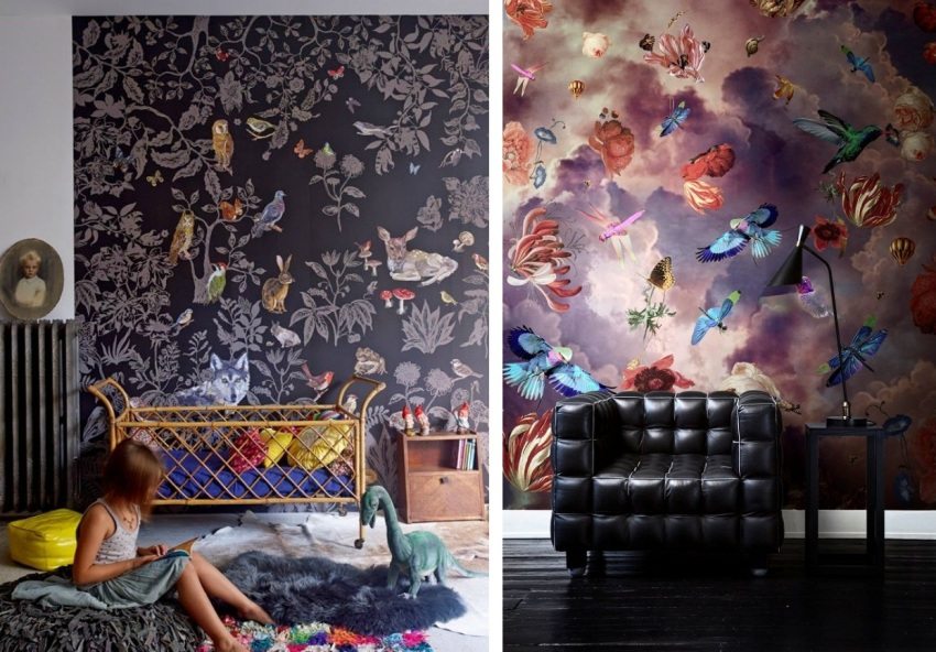 Exemple de utilizare a tapetului saturat întunecat în camera unui copil Exemple de utilizare a tapetului saturat întunecat în camera unui copil