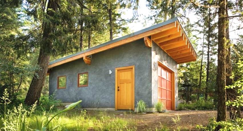 Skjult tak enkelt å installere og økonomisk når det gjelder materialforbruk Gjør-det-selv skurtak: tegninger og bilder, typer takmaterialer