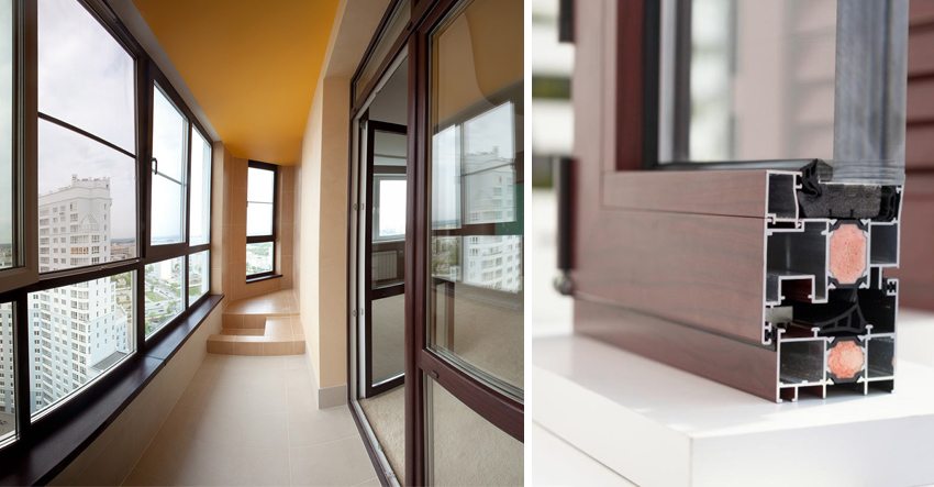 За студено остъкляване се използват алуминиеви профилни прозорци За студено остъкляване се използват алуминиеви профилни прозорци