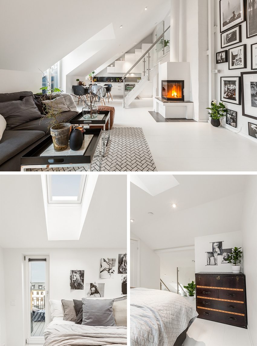 פנים חלל בעליית גג דו-מפלסי פנים חלל בעליית גג דו-מפלסי