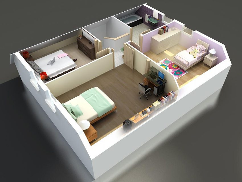 פריסת קומת עליית הגג בבית פרטי פריסת קומת עליית הגג בבית פרטי