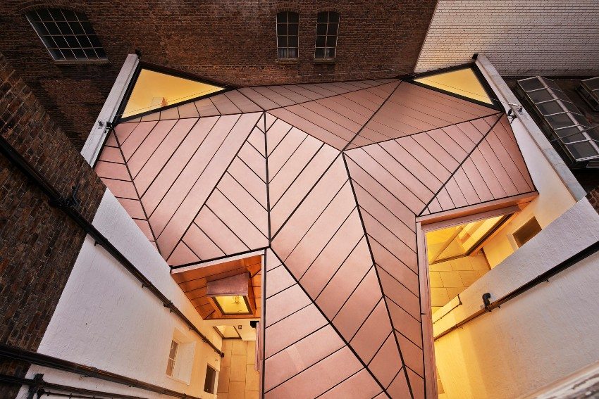 Mái che bằng vật liệu đồng tấm Mái che bằng vật liệu đồng tấm