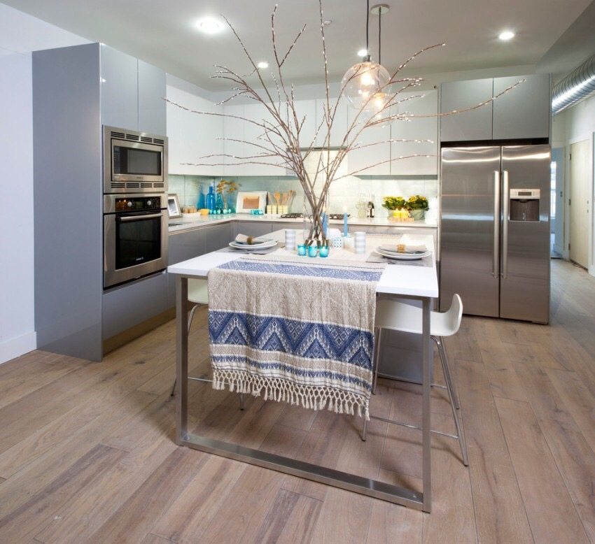 Smukke farveovergange på laminatgulve Smukke farveovergange på laminatgulve