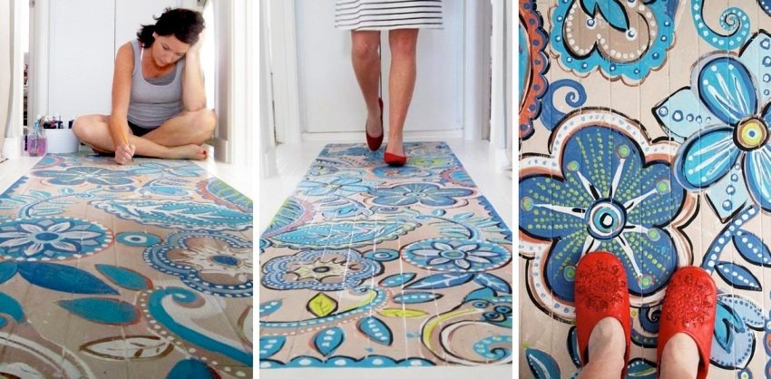 Gammelt laminatgulv kan fornys ved maling Gammelt laminatgulv kan fornys ved maling