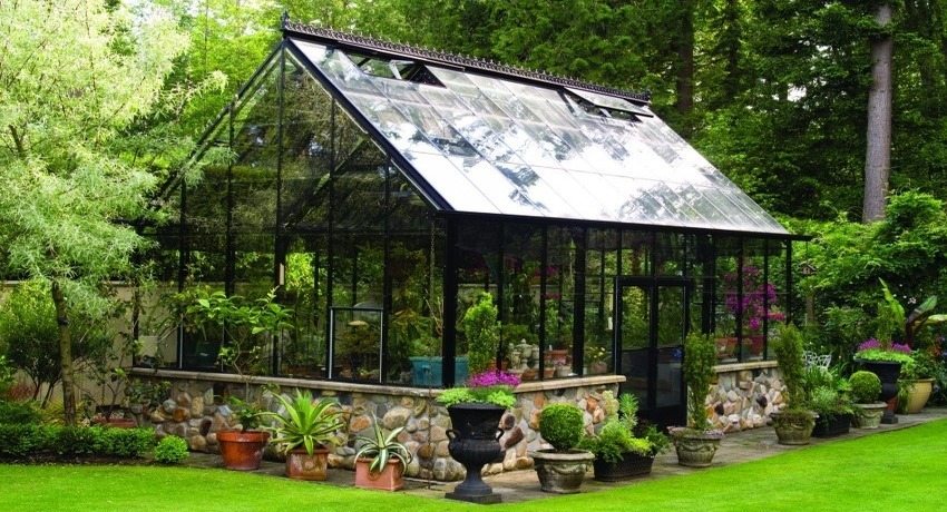 Drivhus fra et profilrør i jugendstil Drivhus fra et profilrør i jugendstil