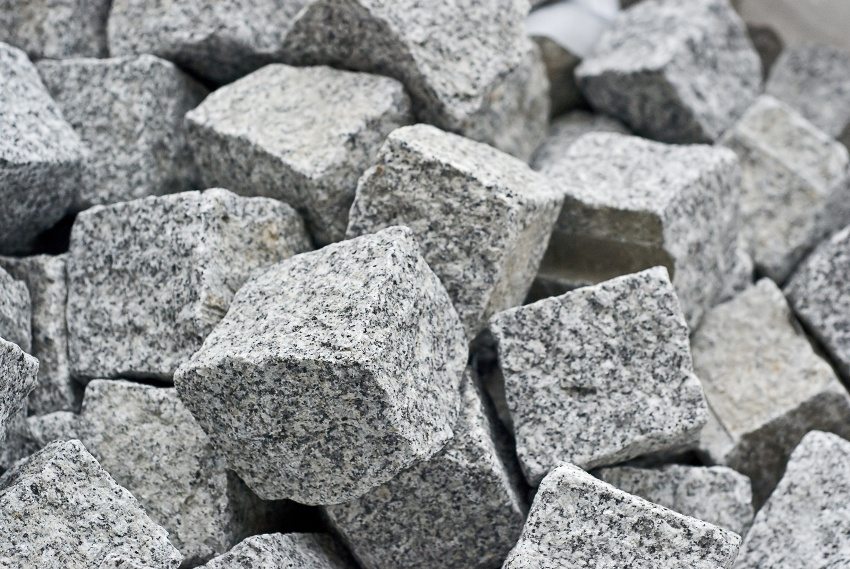 Leikattuja graniittikiveä Leikattuja graniittikiveä