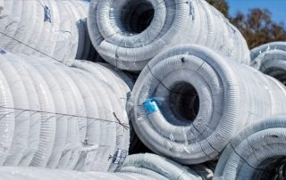 Conducta de scurgere 110 în filtru: geotextil și fibră de cocos