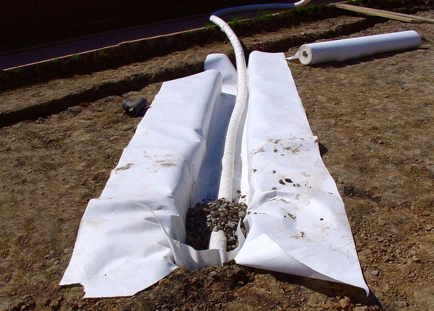 תהליך הנחה באזור צינורות הניקוז 110 מ תהליך הנחה באזור צינורות הניקוז 110 מ