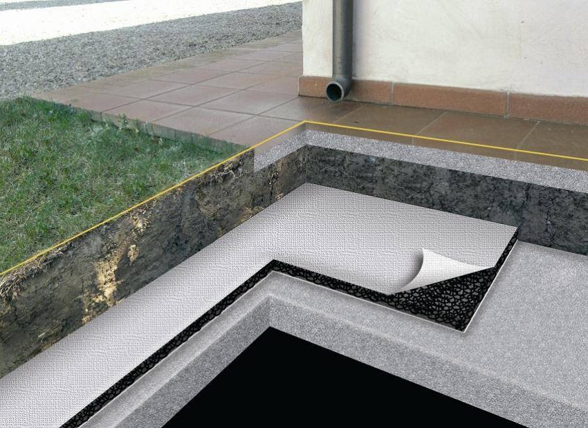 הנחת טקסטיל גיאו-טוק באזור סביב הבית הנחת טקסטיל גיאו-טוק באזור סביב הבית