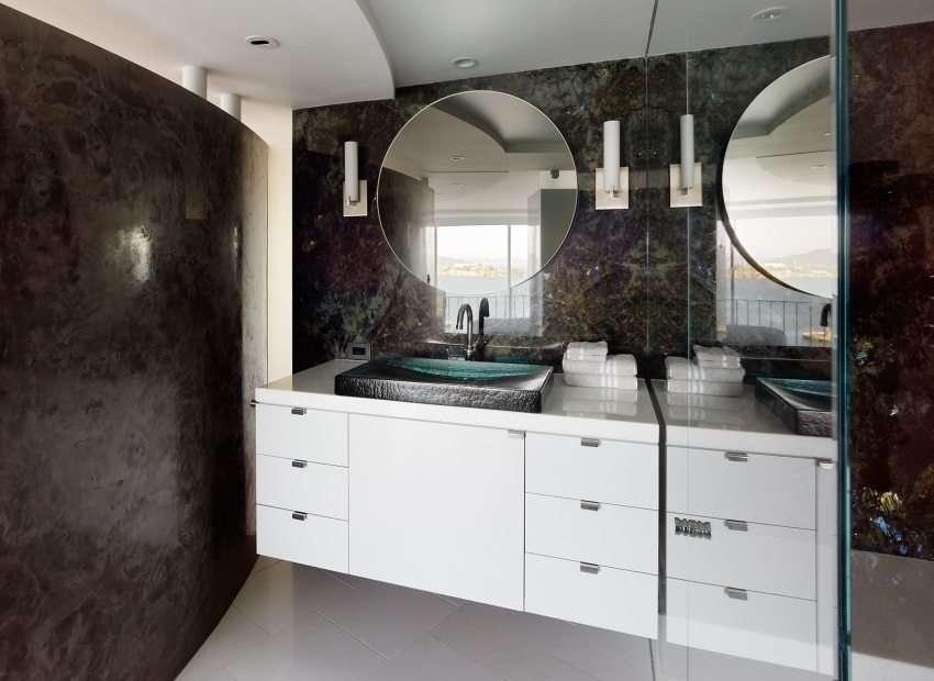 ديكور الحمام مع تأثير جدار الكهف ديكور الحمام مع تأثير جدار الكهف